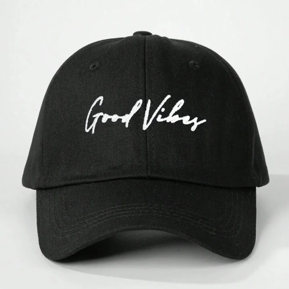 Black 'Good Vibes' Cap